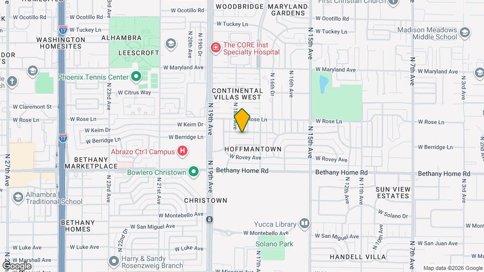 1737 W Keim Dr Mapa y Detalles de la Ubicación