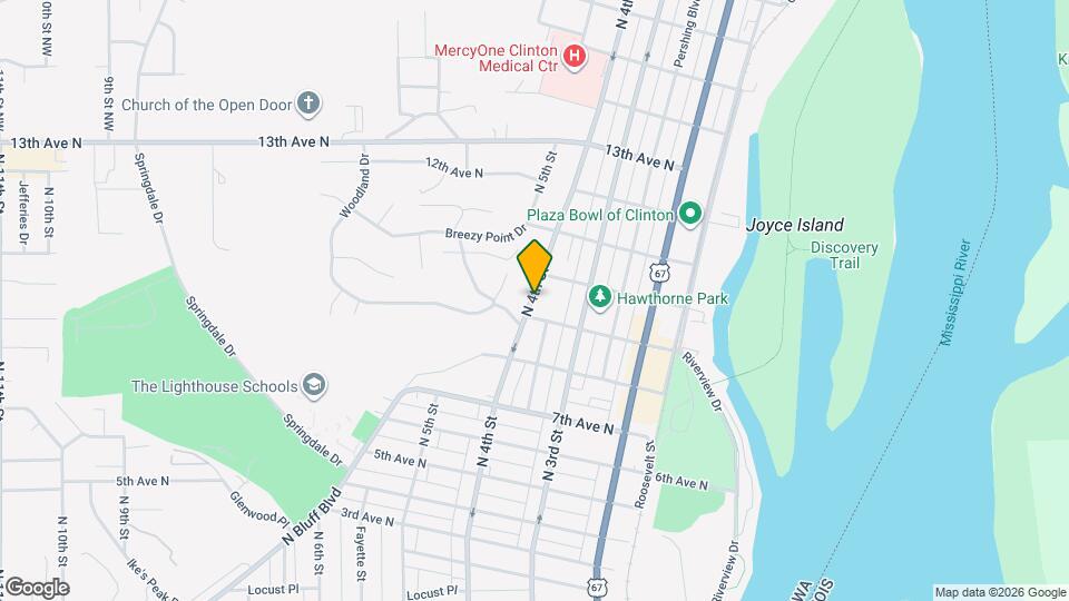 921 N 4th St Map and Location Details