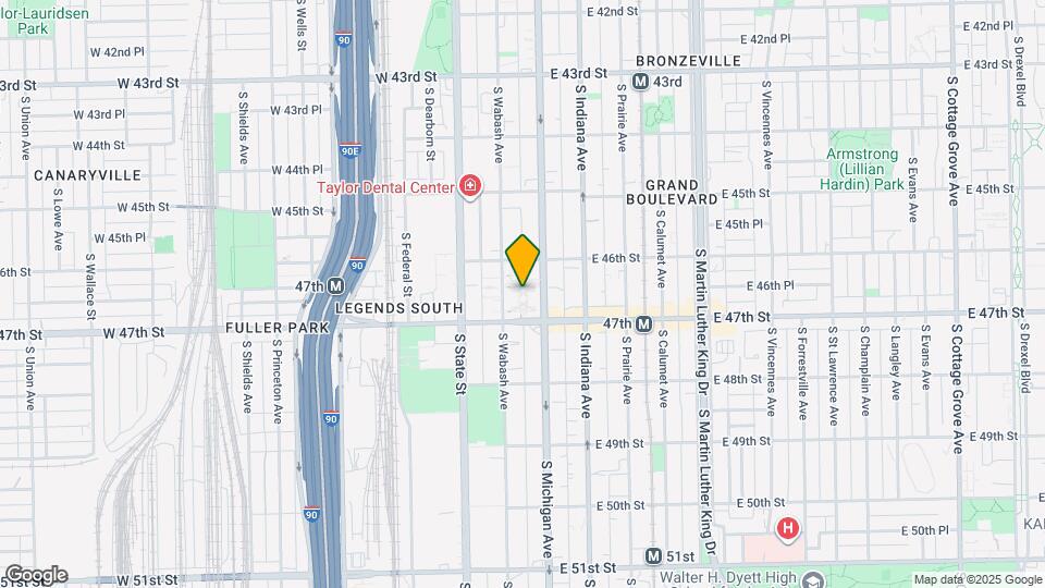 4625 S Michigan Ave Map and Location Details