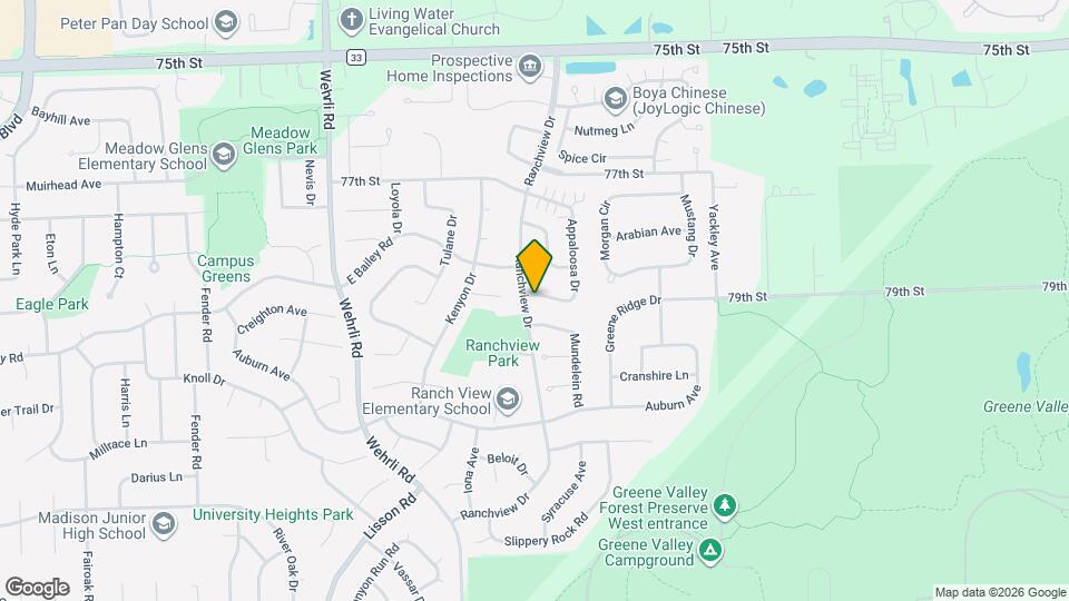 1751 Ranchview Dr Map and Location Details