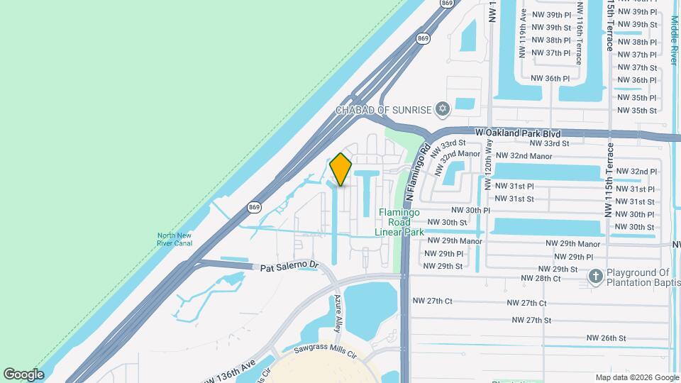 3160 NW 127th Terrace Map and Location Details