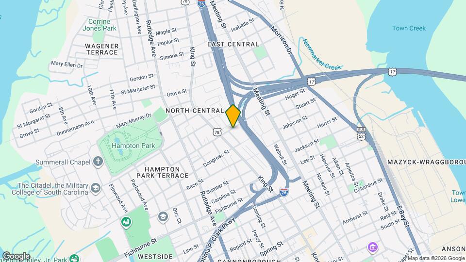 323 Huger St Map and Location Details