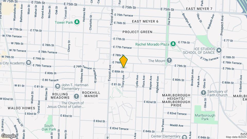 1220 E 80th St Map and Location Details