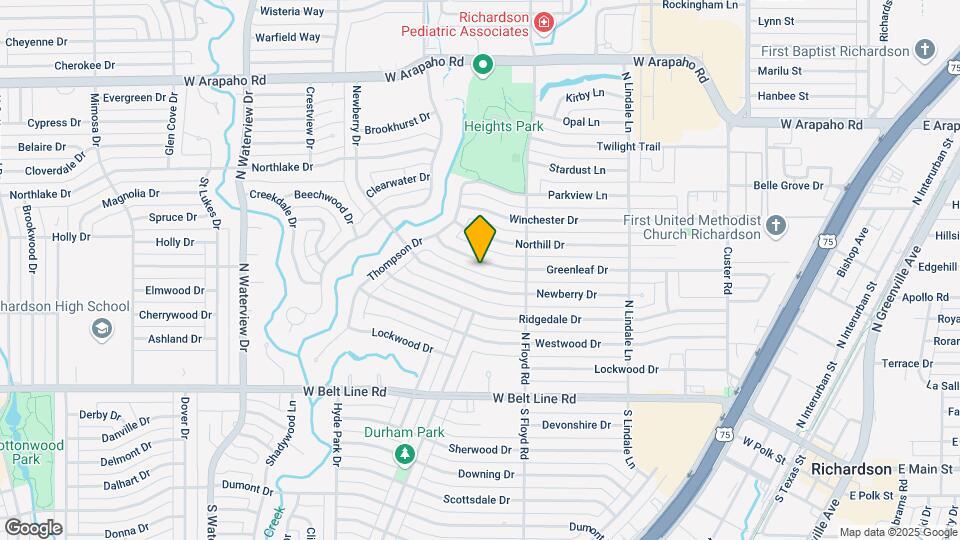 717 Greenleaf Dr Map and Location Details