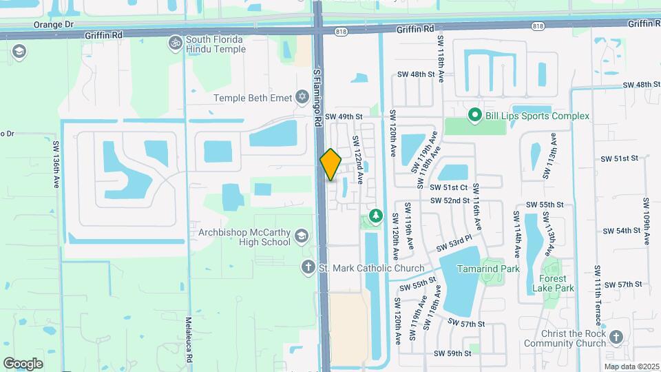 12390 SW 51st Pl Map and Location Details