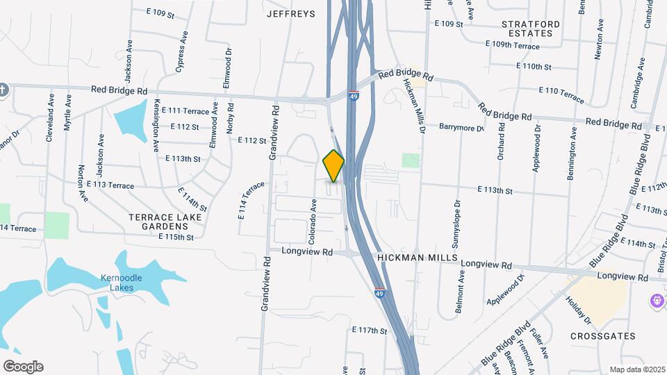 Furnished Studio-Kansas City - South - I-49 Map and Location Details
