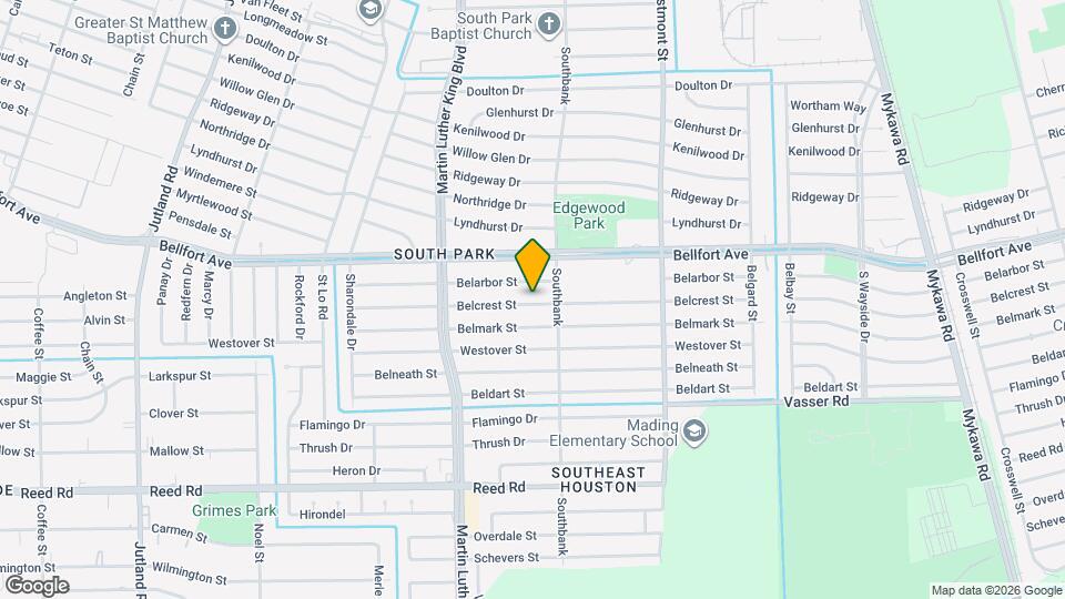 5767 Belcrest St Map and Location Details