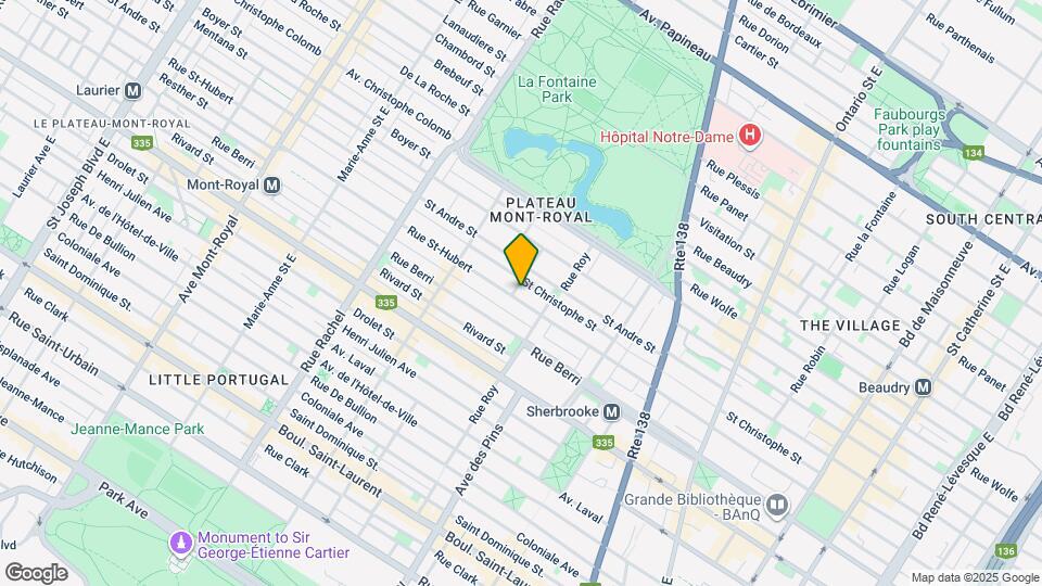 3843 Saint-Hubert Rue Map and Location Details