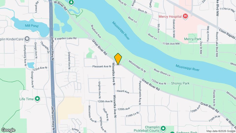 1010 W River Rd Map and Location Details