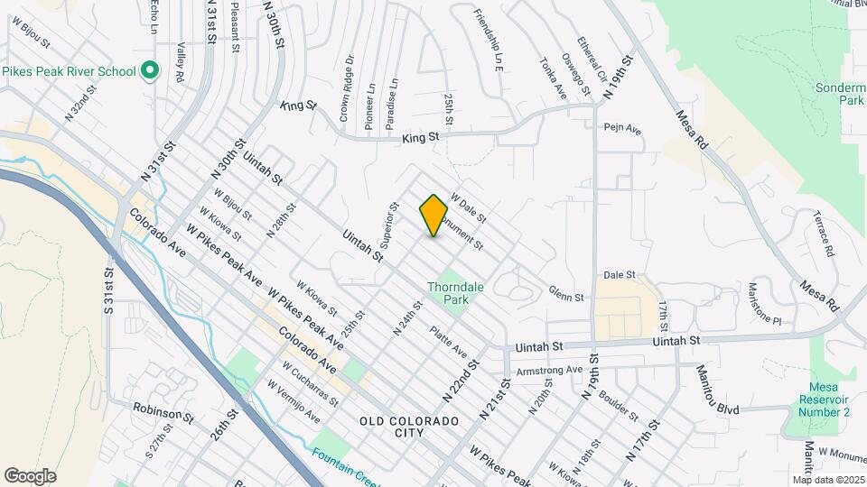 2425 W Willamette Ave Map and Location Details