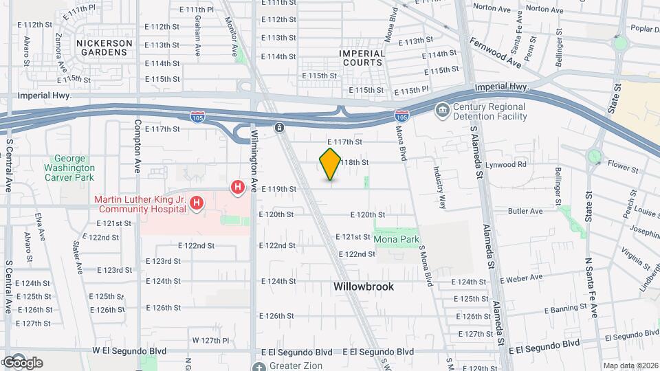 2135 E 119th St Mapa y Detalles de la Ubicación