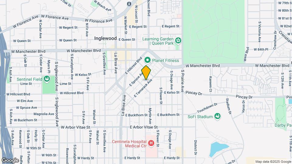 319 E Tamarack Ave Mapa y Detalles de la Ubicación