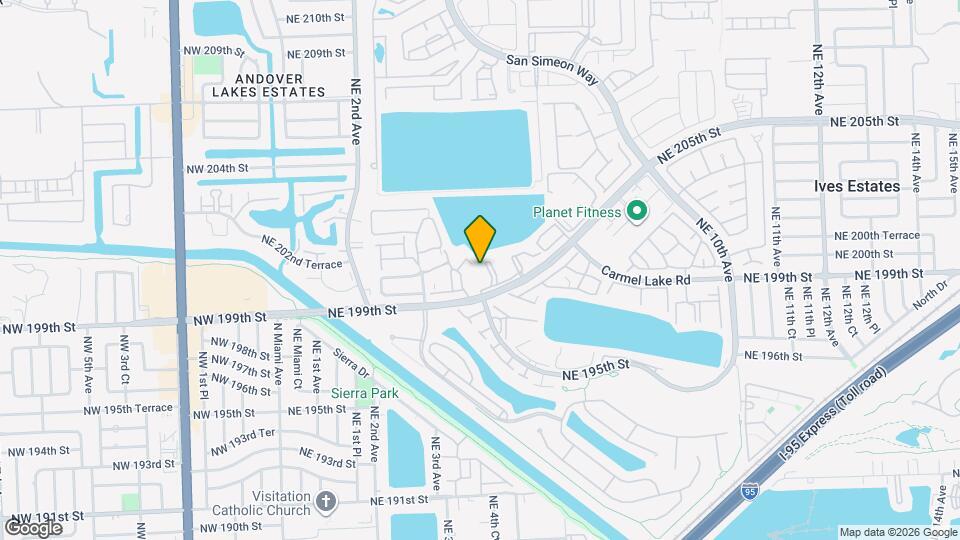 461 Ives Dairy Rd Map and Location Details