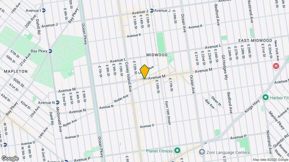 1302 Avenue M Mapa y Detalles de la Ubicación