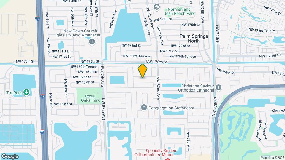 8321 NW 167th Ter Mapa y Detalles de la Ubicación