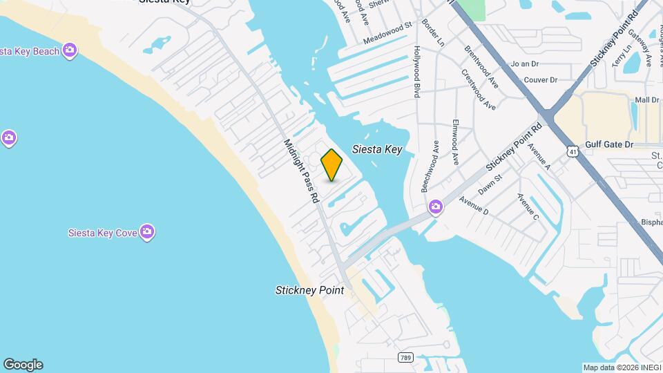 6265 Midnight Pass Rd Map and Location Details