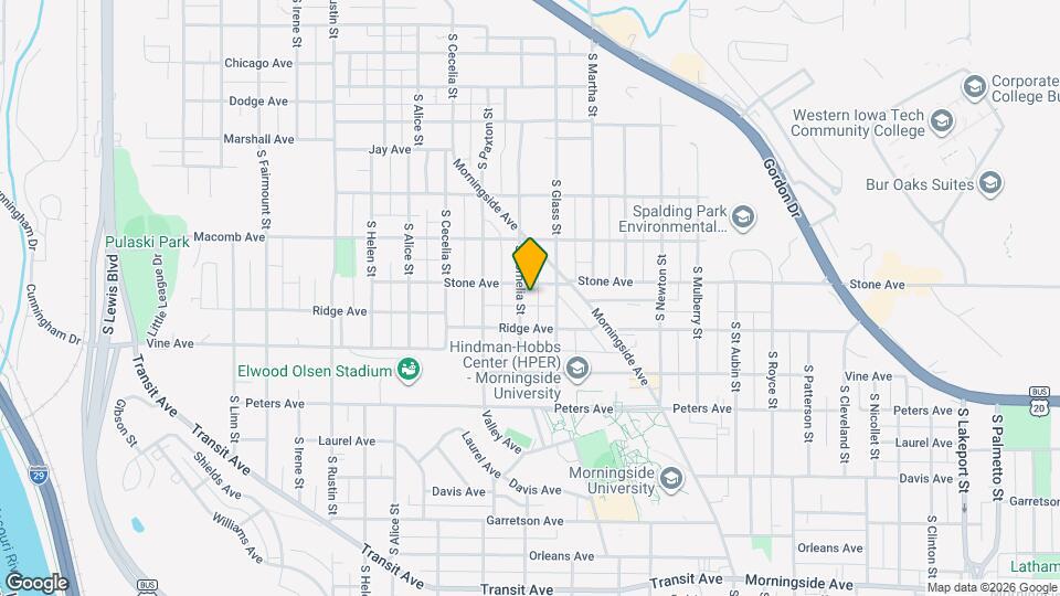 1210 S Cornelia St, Unit 1st. Floor Mapa y Detalles de la Ubicación