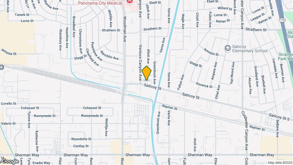 13539 Saticoy St Map and Location Details