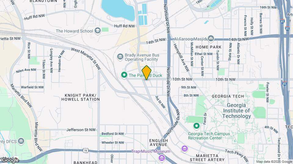 965 Howell Mill Rd NW Map and Location Details