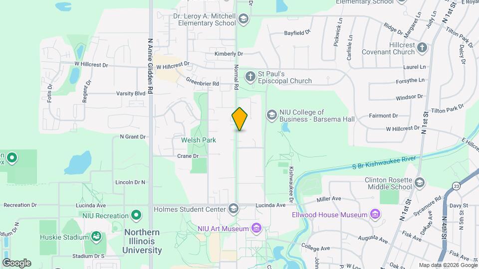 650 Normal Rd Map and Location Details