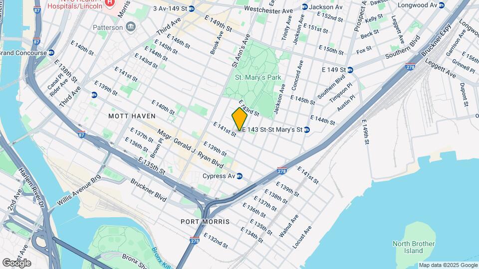 627 E 141st St Map and Location Details