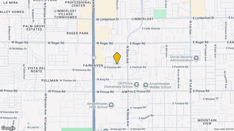 156 W Pastime Rd Map and Location Details