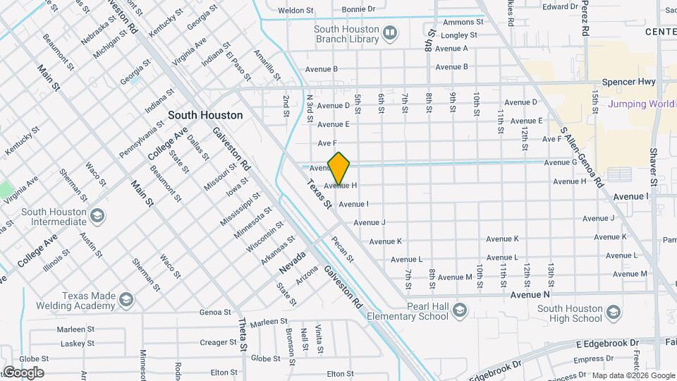 402 Avenue H Map and Location Details