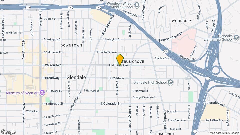 1110 E Wilson Ave Map and Location Details