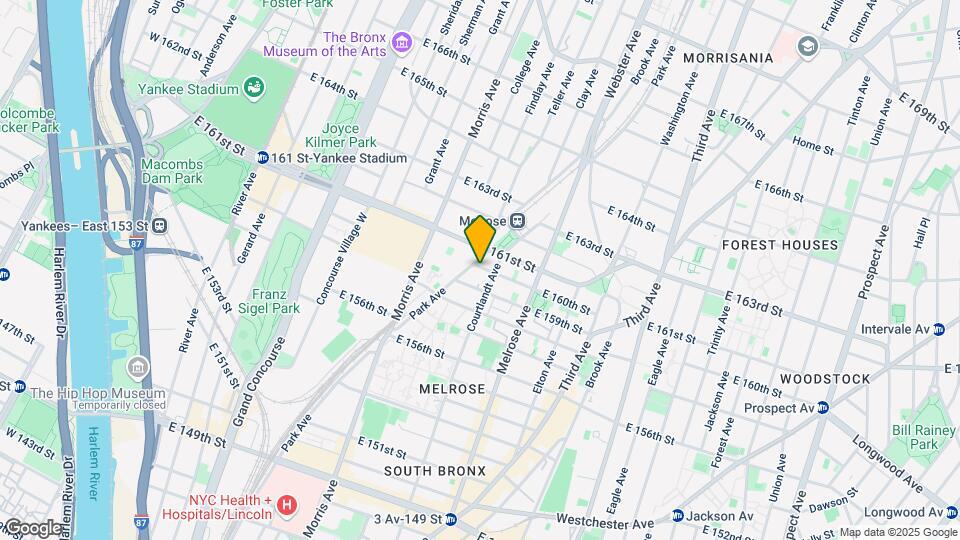 318 E 160th St Mapa y Detalles de la Ubicación