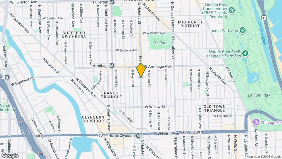 1930 N Halsted St Map and Location Details