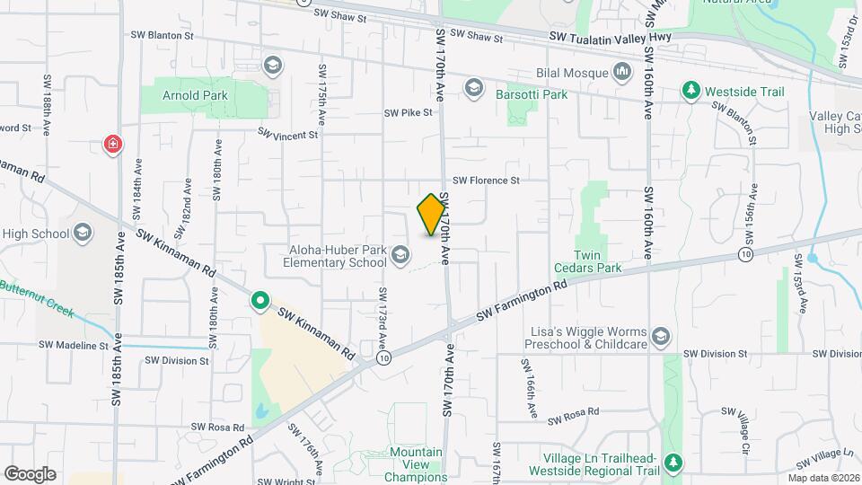 17040 SW Cambridge Dr Map and Location Details