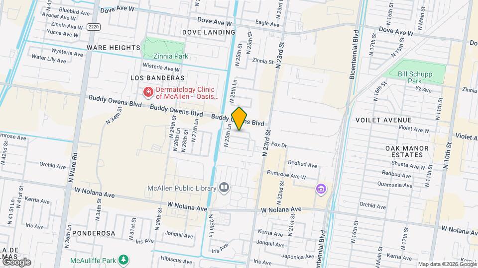 2500 Shasta Ave Map and Location Details