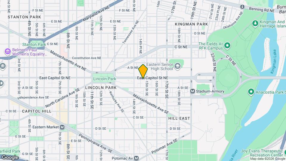 1437 East Capitol St SE Map and Location Details