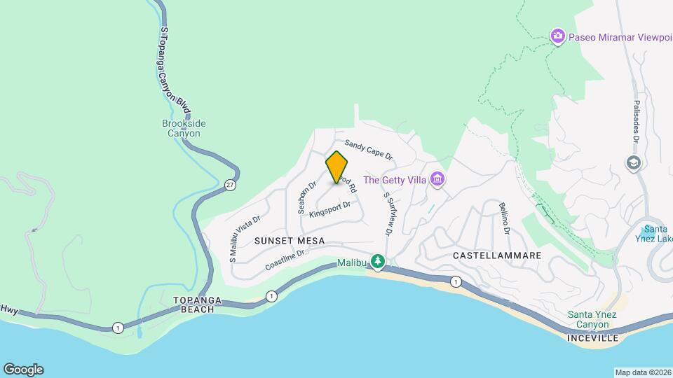 3636 Oceanhill Way Map and Location Details