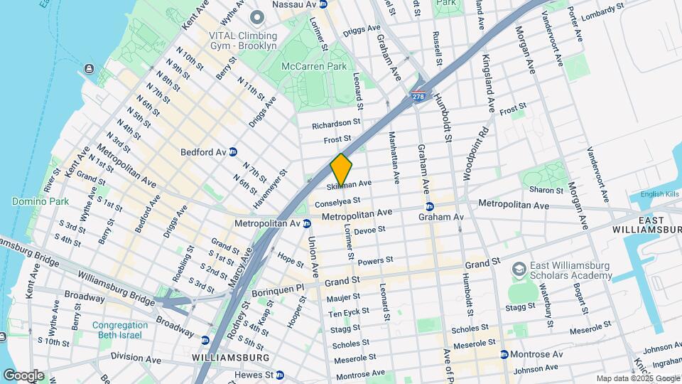 609 Lorimer St Map and Location Details