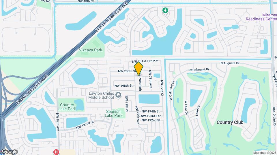 19880 NW 78th Path, Unit Room for Rent Map and Location Details