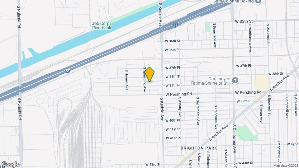 3242 W 38th Pl Map and Location Details