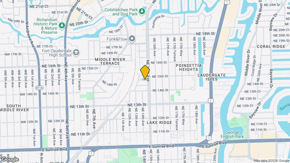 1412 NE 14th Pl Mapa y Detalles de la Ubicación