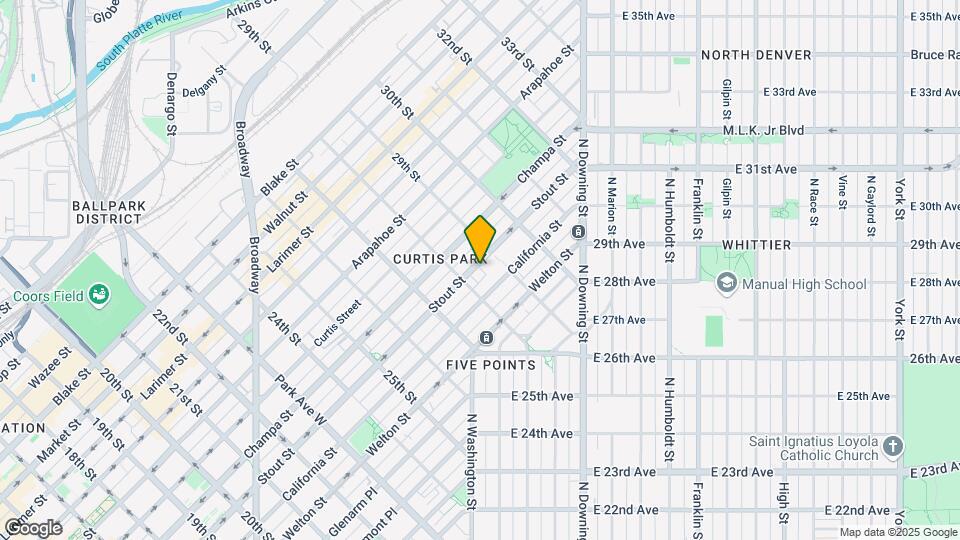 2828 Stout St Map and Location Details