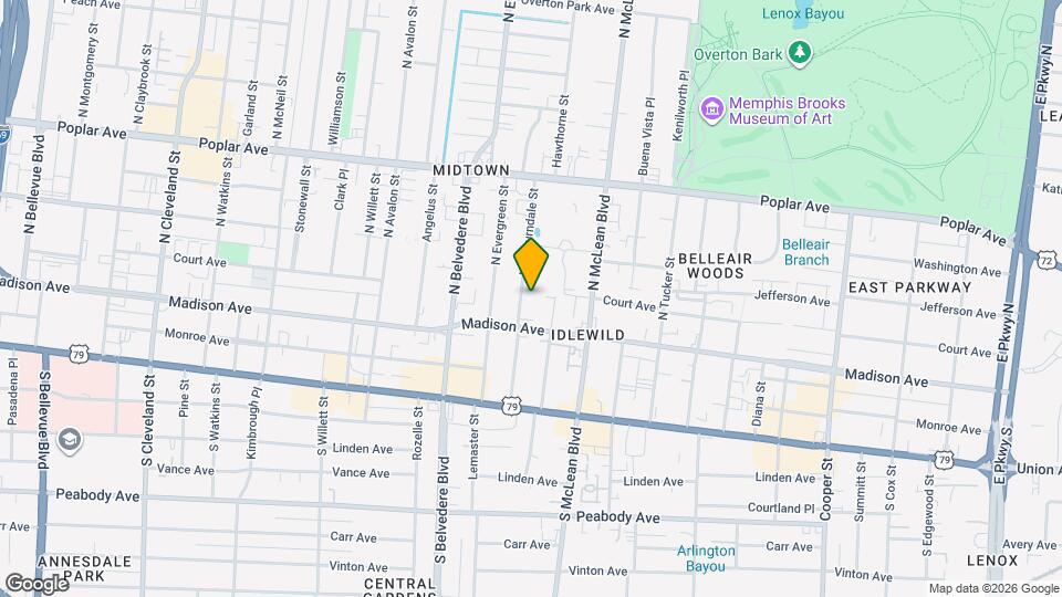 36 N Auburndale St Map and Location Details