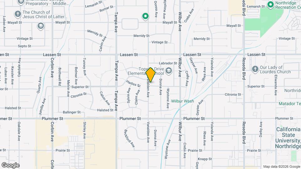 9660 Vanalden Ave Mapa y Detalles de la Ubicación