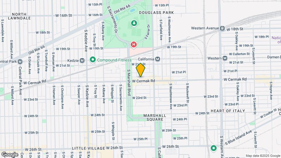 2848 W Cermak Rd Map and Location Details