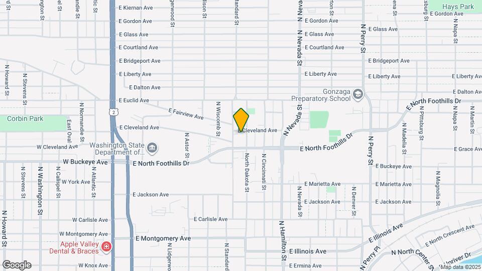 2821 N Dakota St Map and Location Details