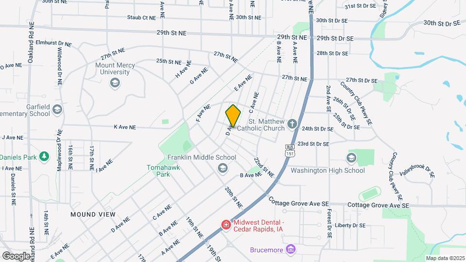 425 23rd St NE Map and Location Details