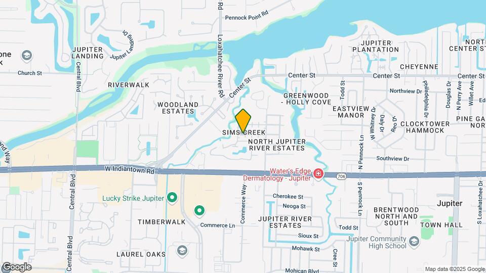 1324 Arapaho St Mapa y Detalles de la Ubicación