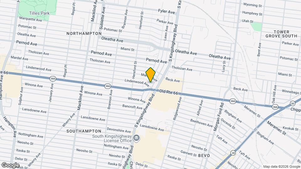 4927 Lindenwood Ave, Unit 4927 Map and Location Details