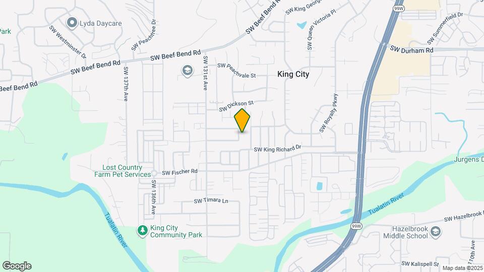 16704 SW Jordan Way Map and Location Details