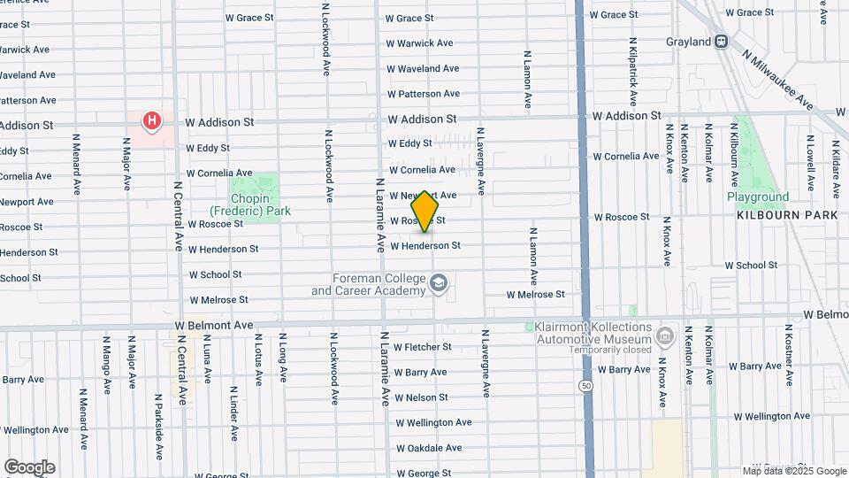 5104 W Henderson St Map and Location Details