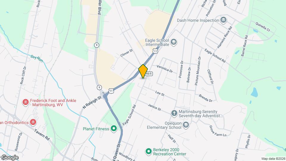 401 Eagle School Rd Map and Location Details