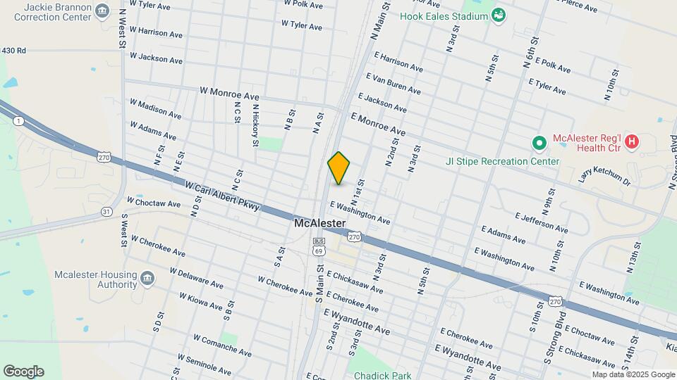 McAlester Plaza Mapa y Detalles de la Ubicación